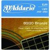 Daddario SET ACOUS GTR 80/20 BRZ LITE