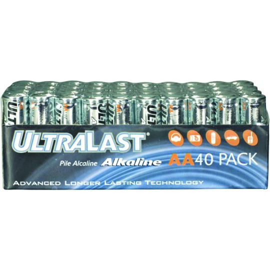 Ultralast AA Alkaline Bulk Pack 40pc