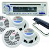 Pyle Marine Rcvr Waterproof w/Speakers