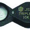 10x triplet loupe 18mm Black Velvet