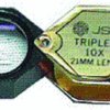HEXAGON 10X TRIPLET 20.5mm Goldtone/Blck