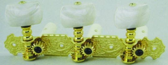 Alice Gold Plated 3 Machine Head Pearl