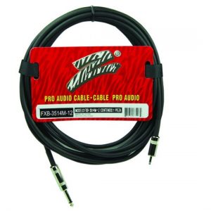 Zebra PRO AUDIO CABLE 12ft 3.5mm to.25in