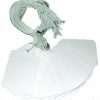 White Plastic String Tag 1/2 x 1 Pcs