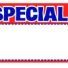 5.5 X 3.5 Red Special Sign