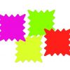 5in x5in Star 4 color assortment 100pack