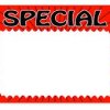 5.5 X 3.5 Flrscnt Org Special Burst Sign