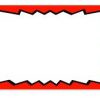 7 X 5.5 Fluorescent Orange Burst Sign