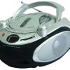 NAXA AM FM CD Jam Box  Silver