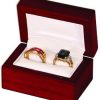 Rosewood Double Ring Box