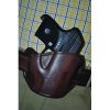 Leather Belt Slide Holster Brown Large