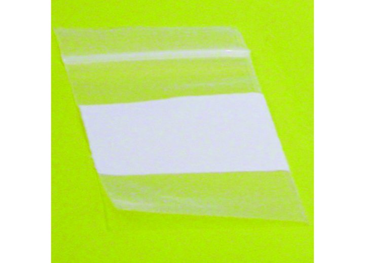 Zip Lock Bags White Block 2X3 Pack 100