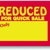 Reduced For Quick Sale Label 1000 / roll