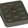 12 Slot Slanted Ring Display Steel Gray