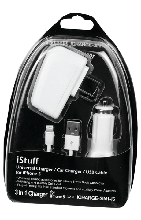 iStuff 3 in 1 charger for iPhone 5