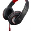 Sentry Deep Bass Headphones w/Mic Red