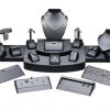 21 Pc Steel Grey/Black Faux Leather Disp