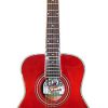 O S Half Size Acoustic SS Trans Red