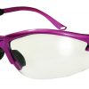 GV Cougar Safety Glasses Hot Pink Clear