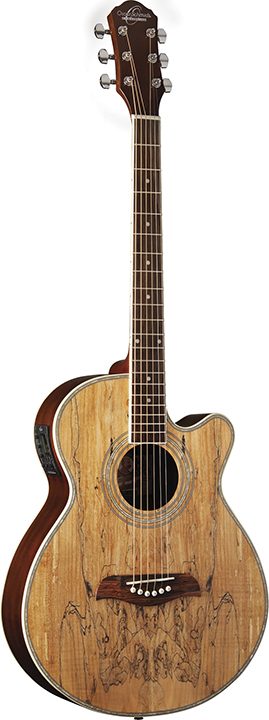 O S Spalted Concert Electric Acoustic