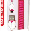 iStuff Micro USB to USB Charge CoilCable
