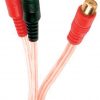 RCA splitter 2-Female 1-Male Blue/Oran20