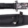 9.5in Hunting Knife w Sheath Grey