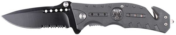 3.5in Skull Spring Assist Grey