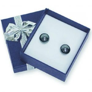 Blue Bowtie Earring Box  2x 2-1/8 x 7/8