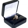 VR5 Leatherette metal double-ring boxBlk