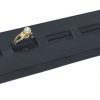 5 Slot Ring Stand Black Faux Leather