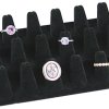 Ring Display 18 Finger Black Velvet