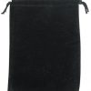 Deluxe Blck Velvet Drawstring Pouch4x5DZ