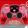 PS2 Red Lava Glow Mini 2.4GHZ Wireless
