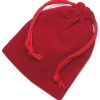 Deluxe Red VelvetDrawstringPouch2.75x3DZ