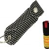 0.5oz Pepper Spray Blk Bling 4.5x1.5x1in