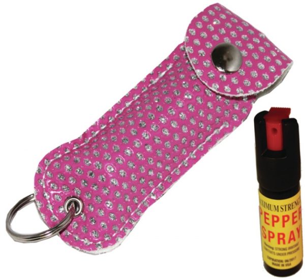 0.5oz Pepper Spray Pink Bling4.5x1.5x1in