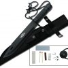 15om Black Handle Black Blade Survival