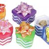 Chevron Hat Boxes 48 Per Box Asst Color