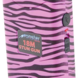 Monster 18 M Volt Stun Gun Zebra Pink