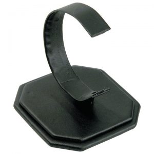Faux leather watch display stand - Black
