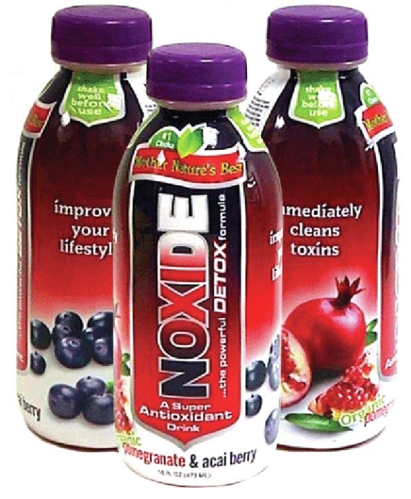 Noxide Acai Berry Pom Detox Drink 16oz