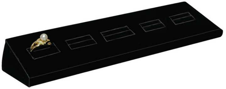 5-SLOT Ring stand - Black velvet