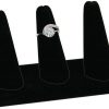 3-Finger RingStandRectangleBaseBlkVelvet
