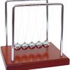 Newtons Cradle Wood Grain Base