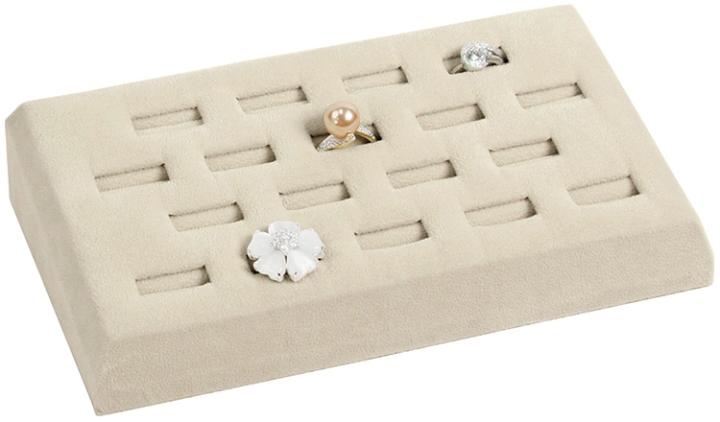 RING (18-slot) tray - beige