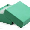 Teal Blue Box Cotton 2-1/8 x 1-5/8 x 3/4