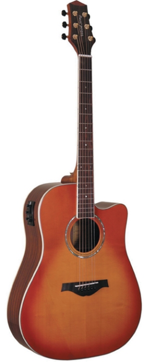 Woodsong Electric Cutaway Honey Sunburst