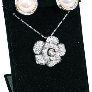 Large Earring Display - black velvet