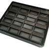Stackable 16Pr Earring Tray SteelGreyBlk